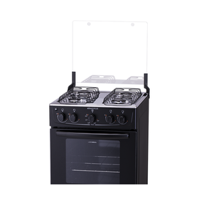 Fogão 4 Bocas Preto com Mesa Inox Atlas Mônaco Plus Bivolt